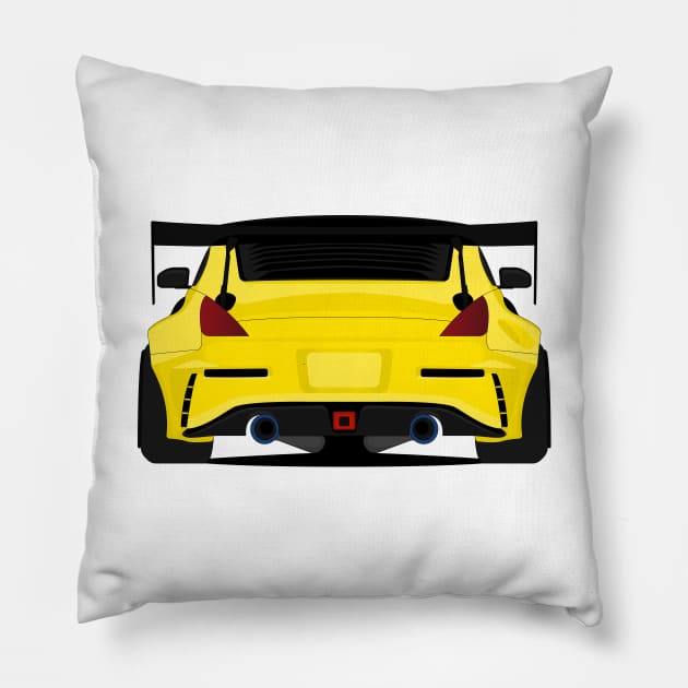 350Z YELLOW Pillow by VENZ0LIC