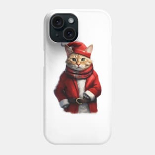 Santa claws cat Phone Case