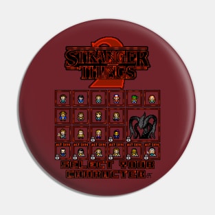 STRANGER THINGS SEASON 2 SELECT SCREEN Pin