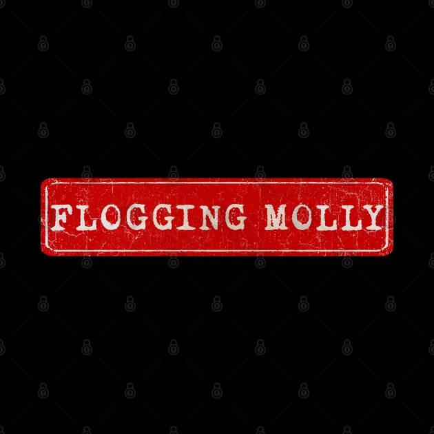 vintage retro plate Flogging Molly by GXg.Smx