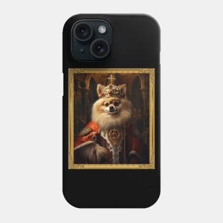 Royal Pomeranian - Medieval Polish King (Framed) Phone Case