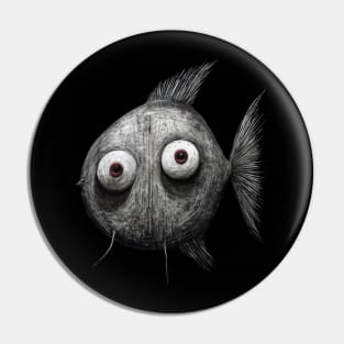 Weird Fish / Cartoon character / Abstract Comic Fish Pin