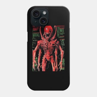 Cosmic Horror Retro Alien Creature Vintage Movie Art - Haunting Sci-Fi Phone Case