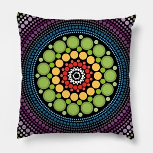 Rainbow Aboriginal Art Pillow