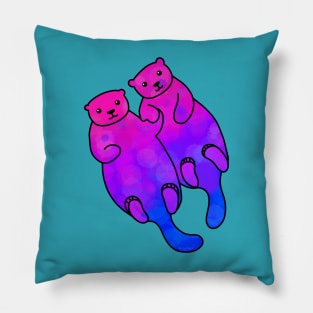 Bi otters Pillow