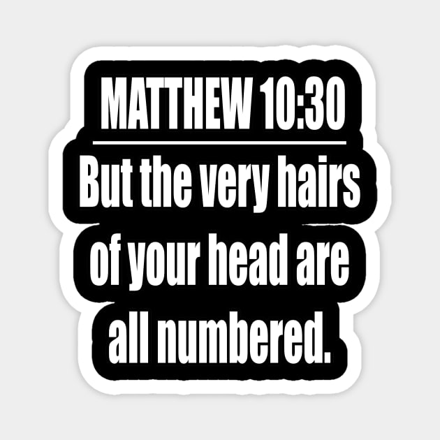 Bible Verse MATTHEW 10:30 Magnet by Holy Bible Verses