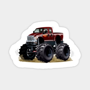 Cartoon monster truck Magnet