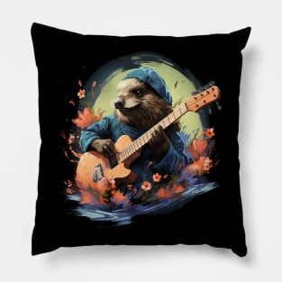 Platypus Playing Guitar Pillow