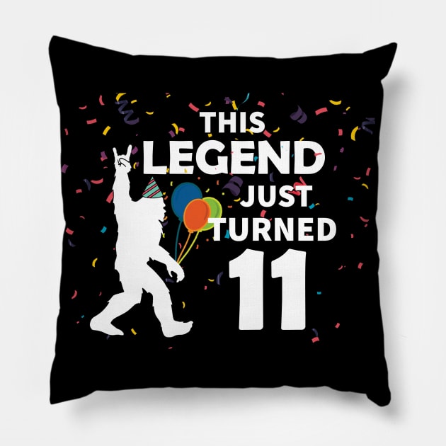 This legend just turned 11 a great birthday gift idea Pillow by JameMalbie