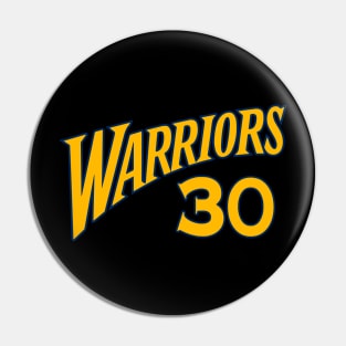 Warriors 30 Logo Pin