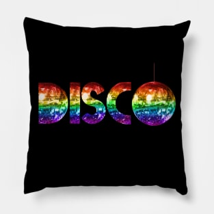 Rainbow Disco Pillow