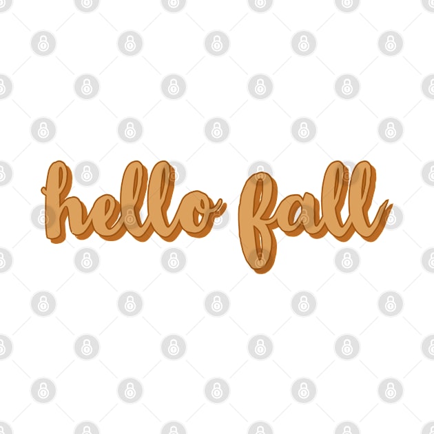 Hello Fall Autum Colors Script by Designedby-E