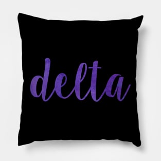 Purple Delta Pillow
