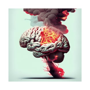 AI Brain on fire T-Shirt