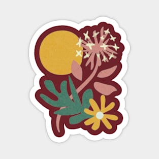 Abstract flower Magnet