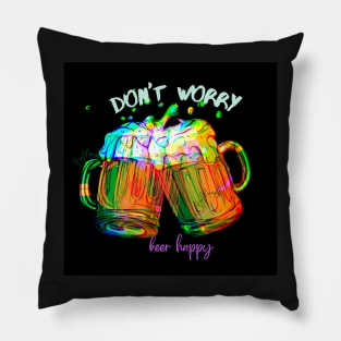 Don't worry beer Happy Pillow