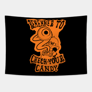 Pumpkin: Check Your Candy, Orange Tapestry