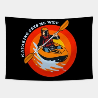 kayaking gets me wet Tapestry