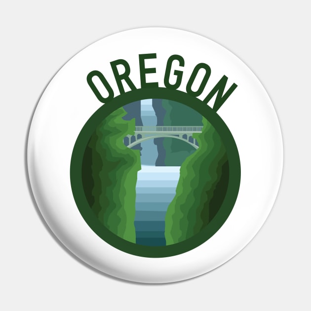 Oregon Pride Pin by Wolfy's Studio