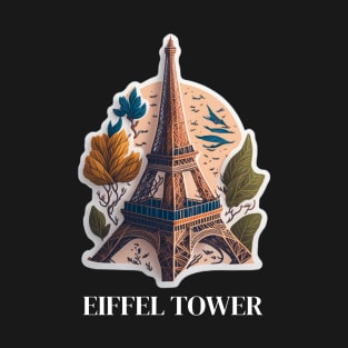 Eiffel tower, France Paris iconic monument gift T-Shirt