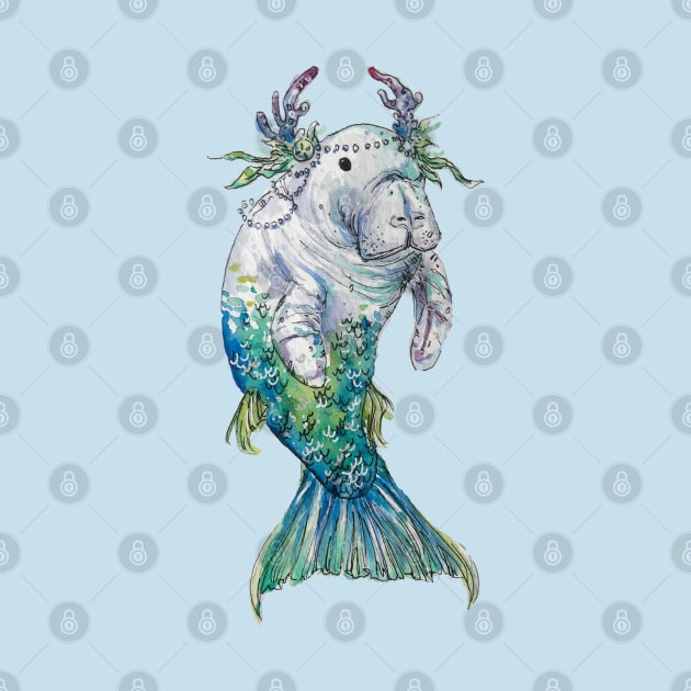 Mermaid Manatee by aquabun