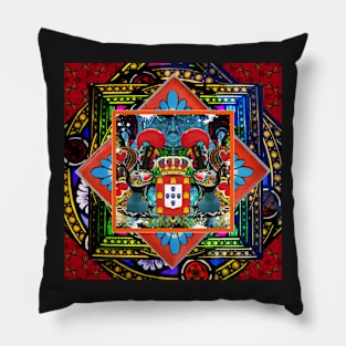 Portuguese folk art Pillow