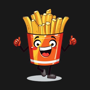 kawaii french fries T-Shirt cute potatofood T-Shirt