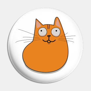 Orange Cat Pin