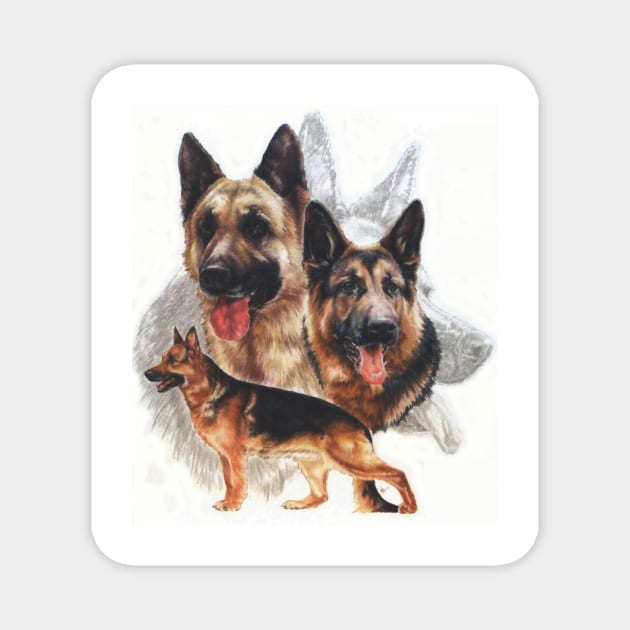 German Shepherd Magnet by BarbBarcikKeith