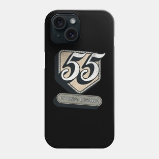 55th Birthday Quote 55 Years - Living Legend Phone Case