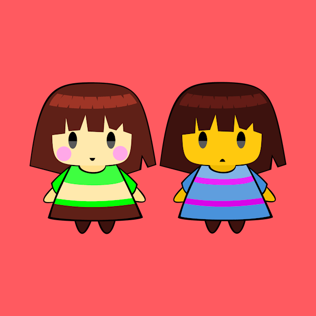 bumbchara&bumbfrisk by prettyguardianstudio