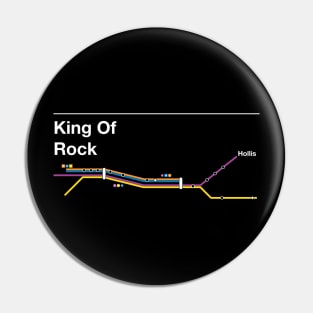 King of Rock Subway Map Pin