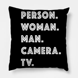 Person Woman Man Camera Tv Pillow