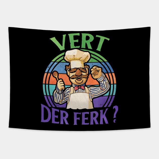 Swedish Chef FUN COLOR Tapestry by manganpizza