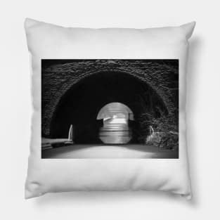 Snowing on the Oxford Canal Newbold Tunnel Pillow