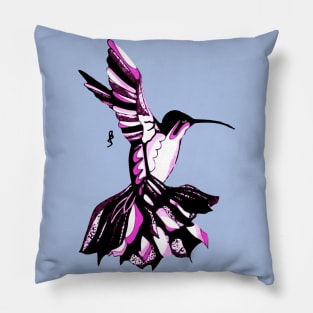 Flamenco Hummingbird Pillow