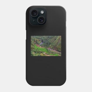 rice field in the valley Phone Case