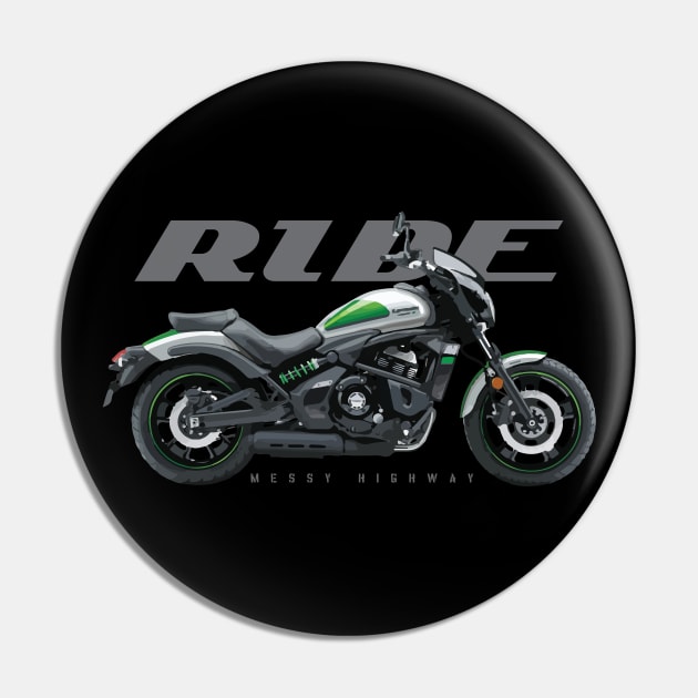 Ride cafe white/green Pin by MessyHighway