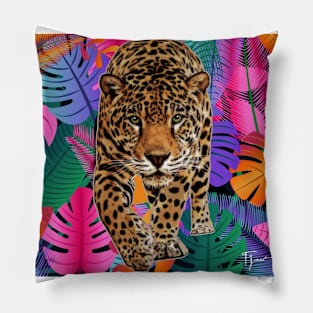 Shadow Leopard Pillow