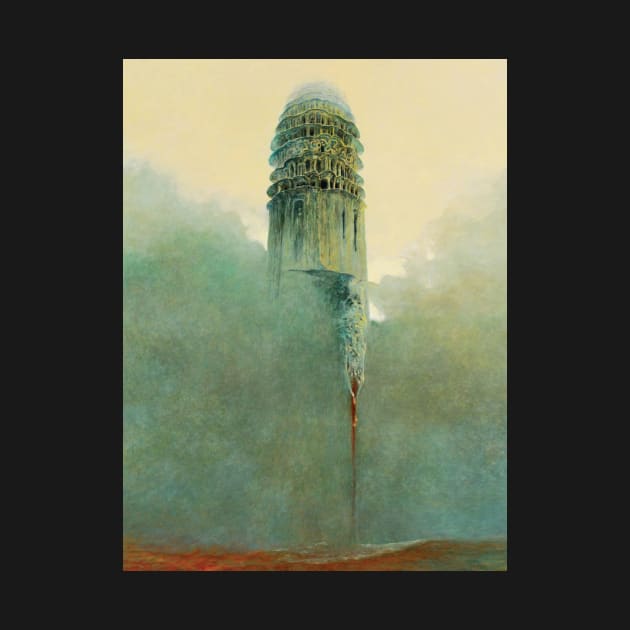 Beksinski - Architectures in paintings by QualityArtFirst