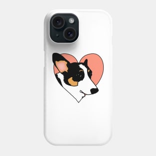 Tri-Color Corgi Heart Phone Case