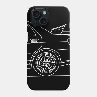 JDM Rally Car Outline Phone Case