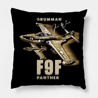 Grumman F9F Panther Carrier-Based Jet Fighter Pillow