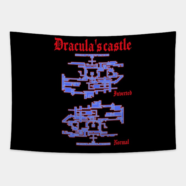 Dracula's Castle Tapestry by dankdesigns