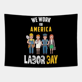 Labor Day For American Workers Tapestry