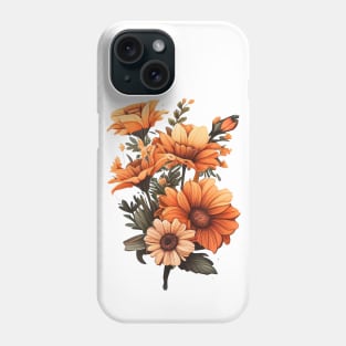 Orange Flowers Phone Case