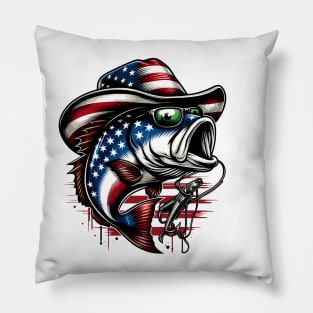 Celebrate Mardi Gras and show your love of fishing with this vibrant patriotic design Pillow