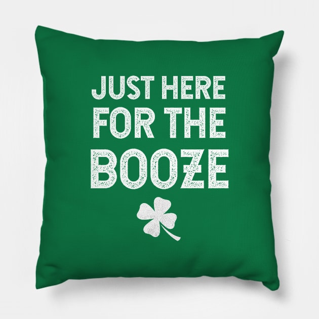 Just Here For The Booze Pillow by jutulen