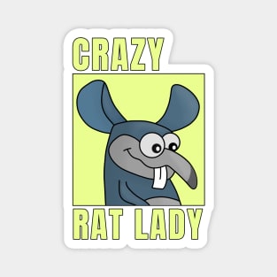 Crazy Rat Lady Magnet