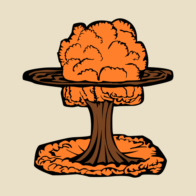 Nuclear Explosion Mushroom Cloud by Killer Rabbit Designs